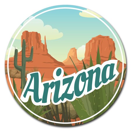Signmission Arizona 2 Circle Corrugated Plastic Sign C-12-CIR-Arizona
